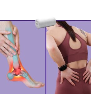 Massage roller for muscle recovery and injury treatment relief