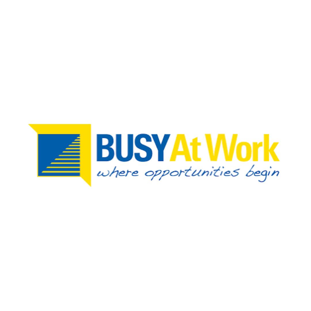 BusyAtWork logo with tagline 'where opportunities begin'