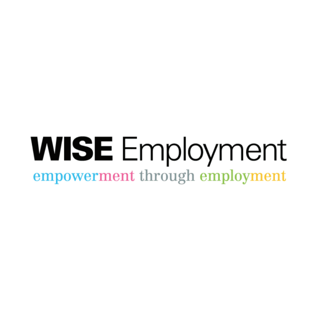 WISE Employment logo with tagline 'empowerment through employment' in multicolored text